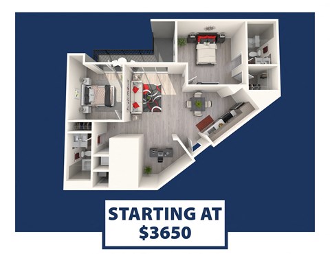 a floor plan template of a 3 bedroom50 floor plan